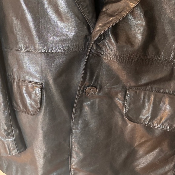 Tony Alamo Vintage 80s Leather Blazer Jacket - Picture 4 of 5